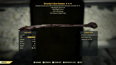 Berserkers SS/90 Bone Club