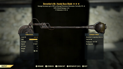Berserkers 50/1E Mr Handy Buzz blade