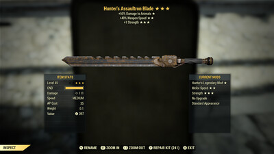 Hunters SS/1S Assaultron Blade