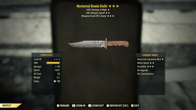 Nocturnal SS/Durability Combat Knife