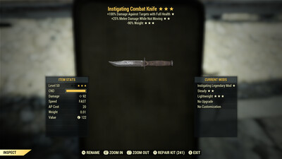 Instigating 25/90 Combat Knife
