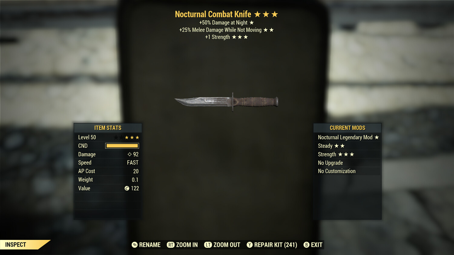 Nocturnal 25/1S Combat Knife