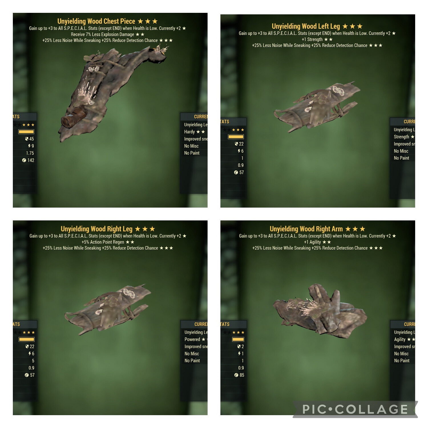 Unyielding HTD Wood 4/5 Set