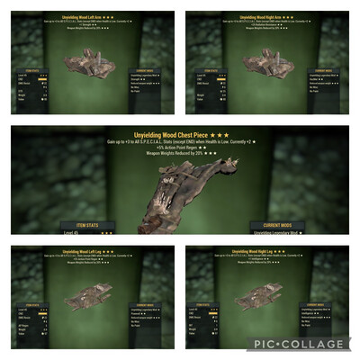 Unyielding WWR Wood Set