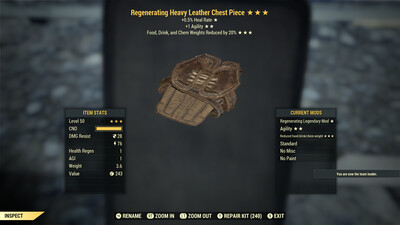 Regenerating 1A FDC Leather Chest