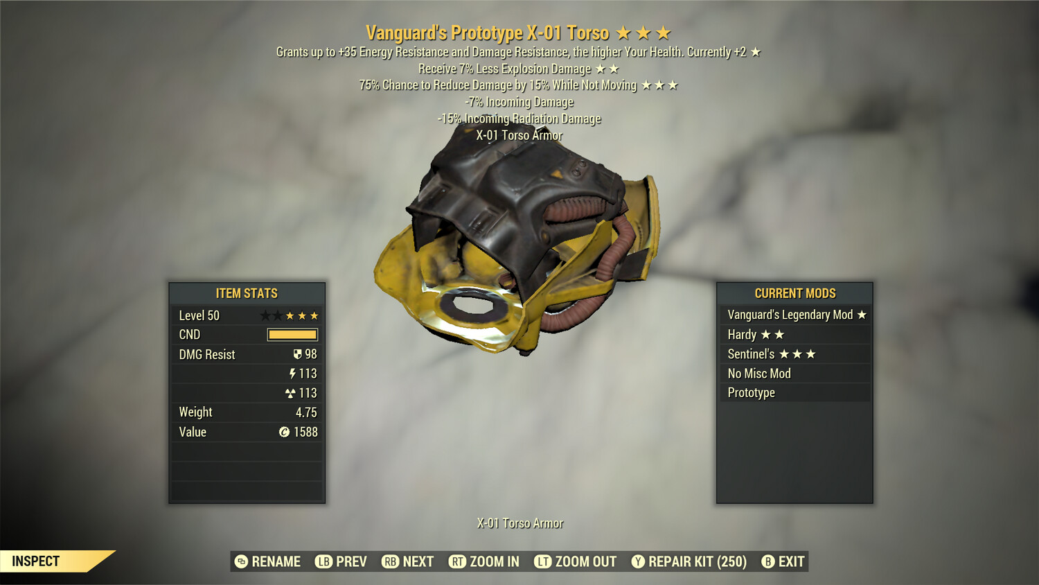 Vanguard Explosive Sentinel X01 Chest