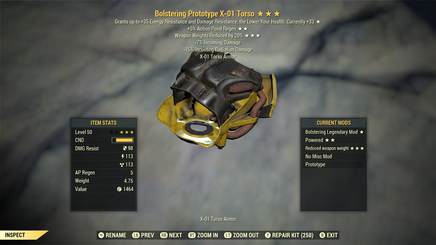 Bolstering AP WWR X01 Torso