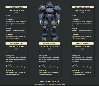 Vanguard Explosive Sentinel Ultracite Set + Legacy Jetpack Helmet