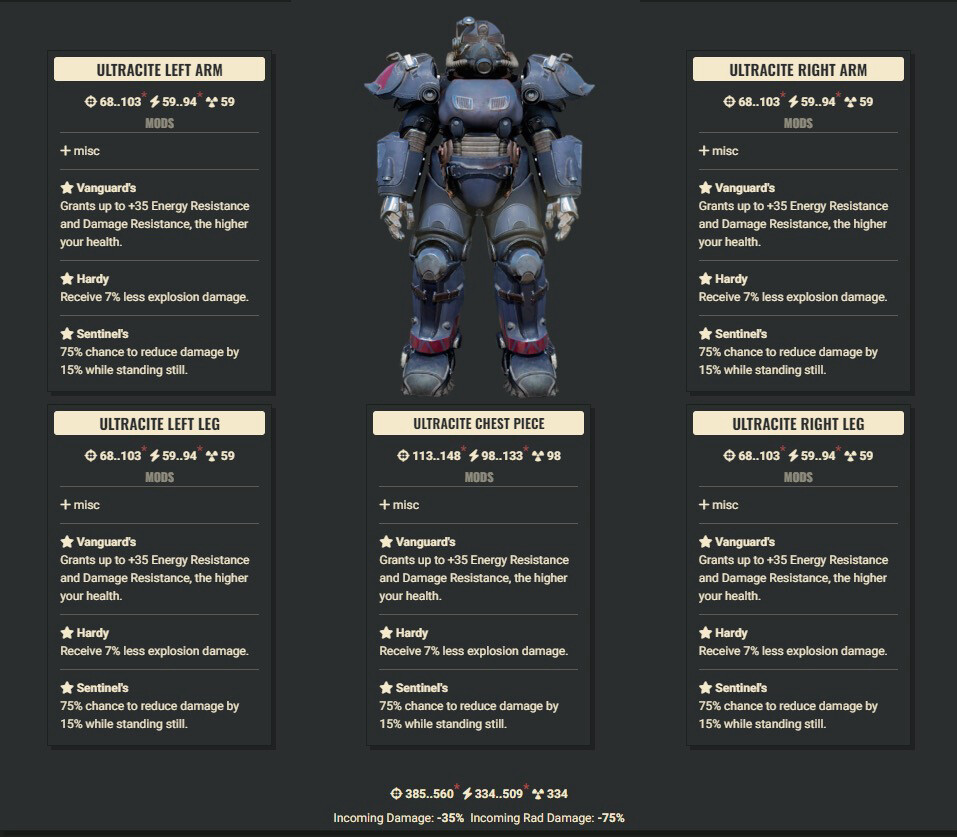 Vanguard Explosive Sentinel Ultracite Set + Legacy Jetpack Helmet