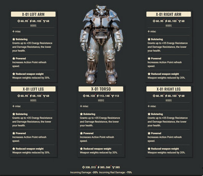 Bolstering AP WWR X01 Set