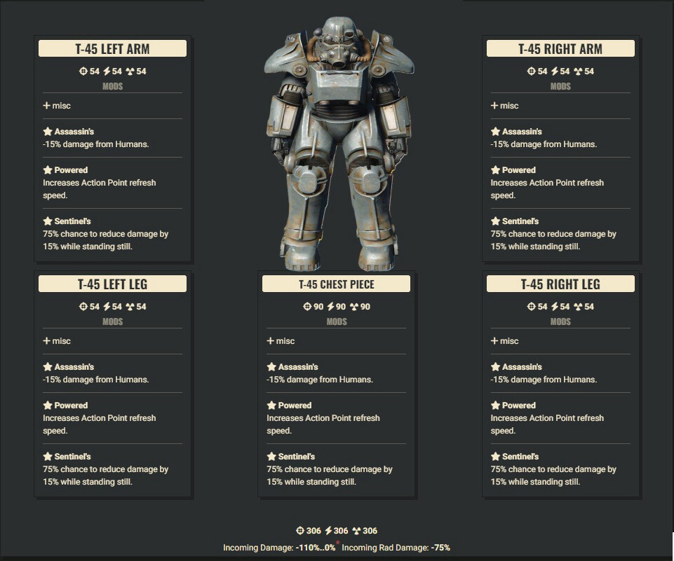 Assassins AP Sentinel T45 Full Set