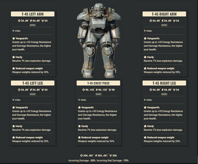 Vanguard Explosive WWR T45 Full Set
