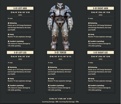 Bolstering Explosive Cavalier X01 Set