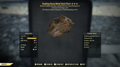 Cloaking AP Cavalier Metal Chest