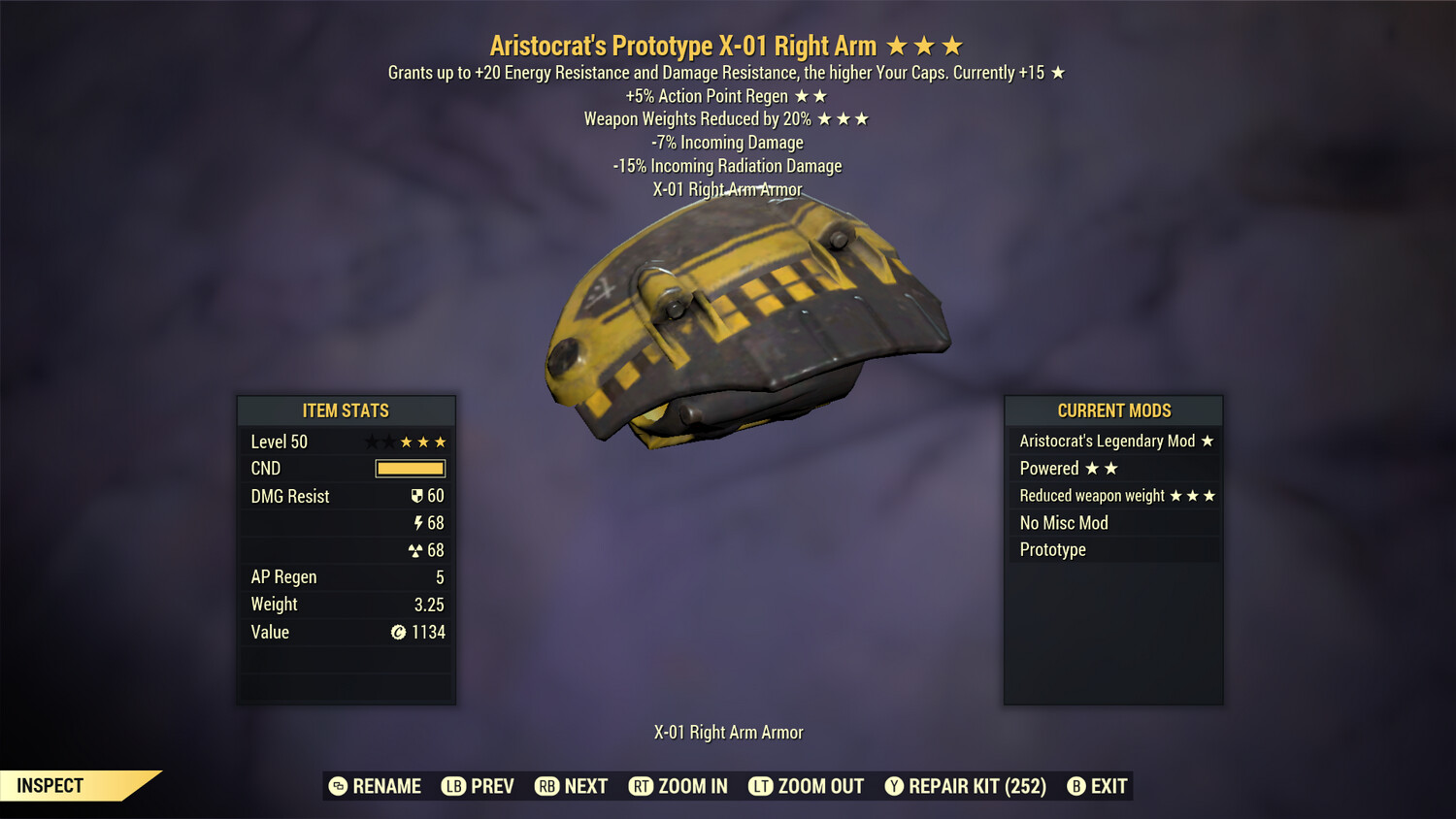 Aristocrat AP WWR X01 RA