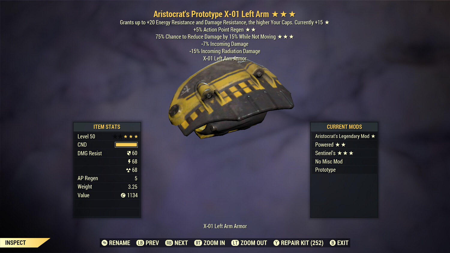 Aristocrat AP Sentinel X01 LA