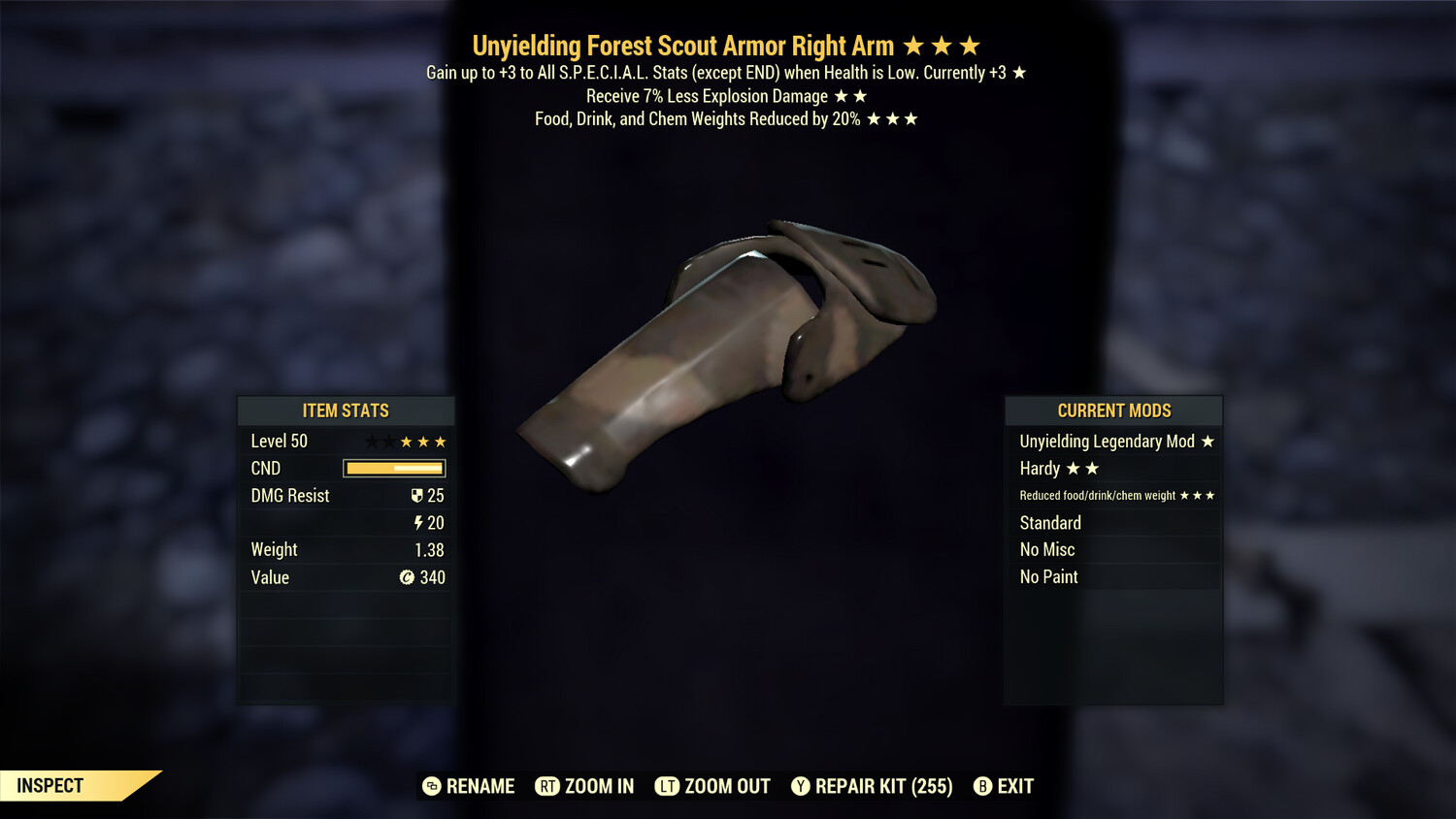 Unyielding Explosive FDC F Scout RA