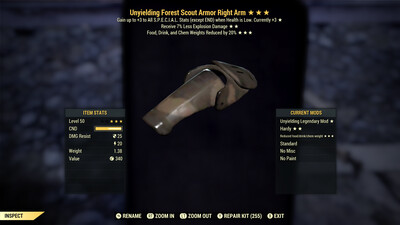 Unyielding Explosive FDC F Scout RA