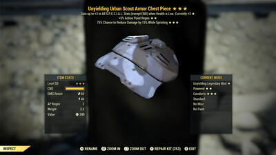 Unyielding AP Cavalier U Scout Chest