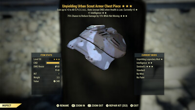 Unyielding Intel Sentinel U Scout Chest