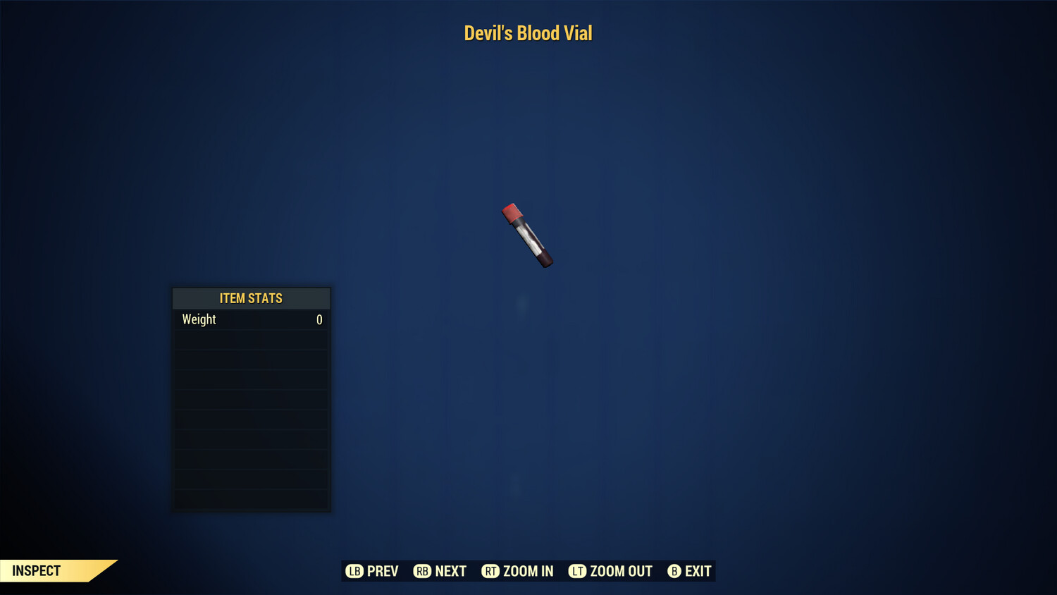 Devils Blood Vial
