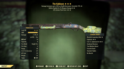 Bloodied Explosive 25 Kabloom