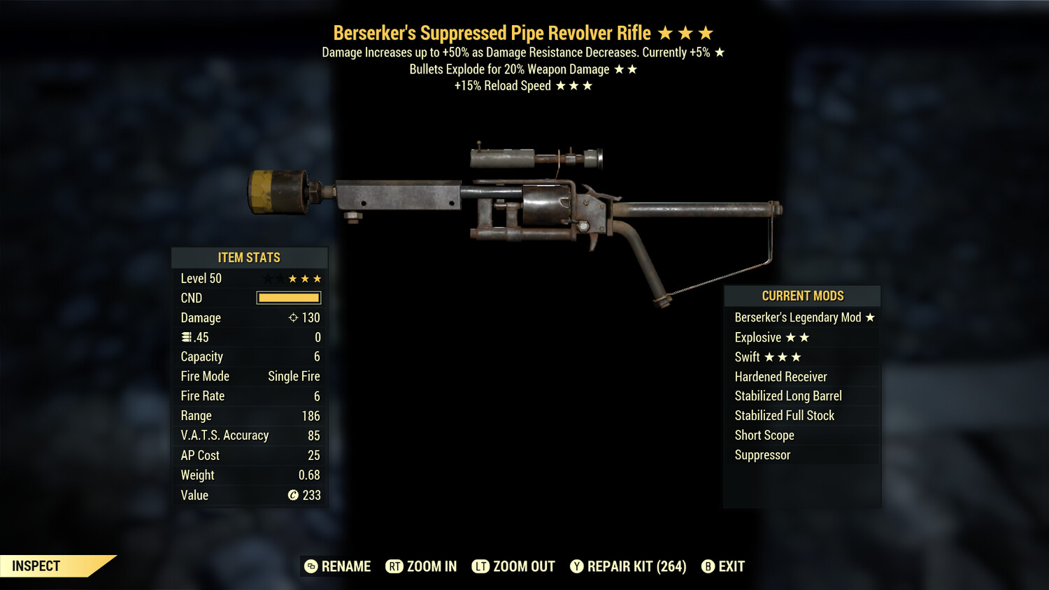 Berserkers Explosive 15r Pipe Revolver