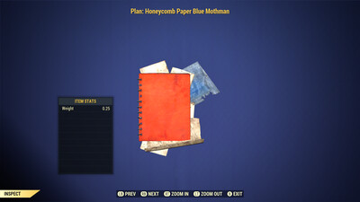 Honeycomb Paper Blue Mothman