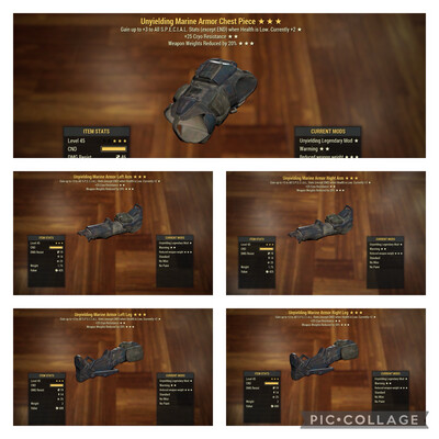 Unyielding Cryo WWR Marine Set