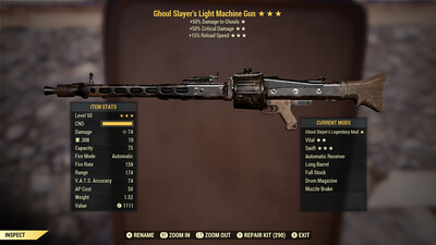 Ghoul Slayers 50/15r Light Machine Gun