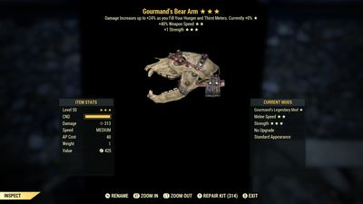 Gourmand SS/1S Bear Arm