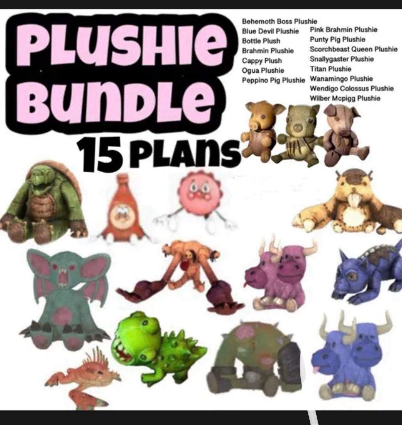 Plush Bundle (15 Plans)