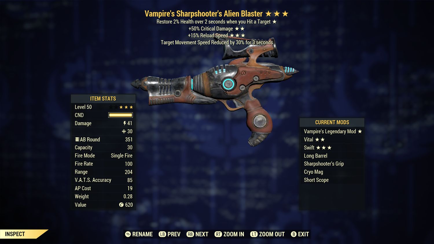 Vampire 50/15r Alien Blaster