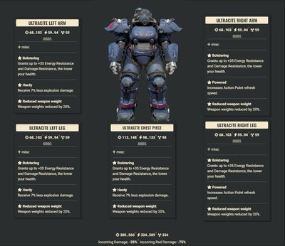 Bolstering 2AP 3Explosive WWR Ultracite Set + Legacy Jetpack Helmet