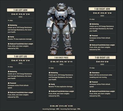 Bolstering 3AP 2Explosive FDC T60 Set (has 1 Chameleon Limb)