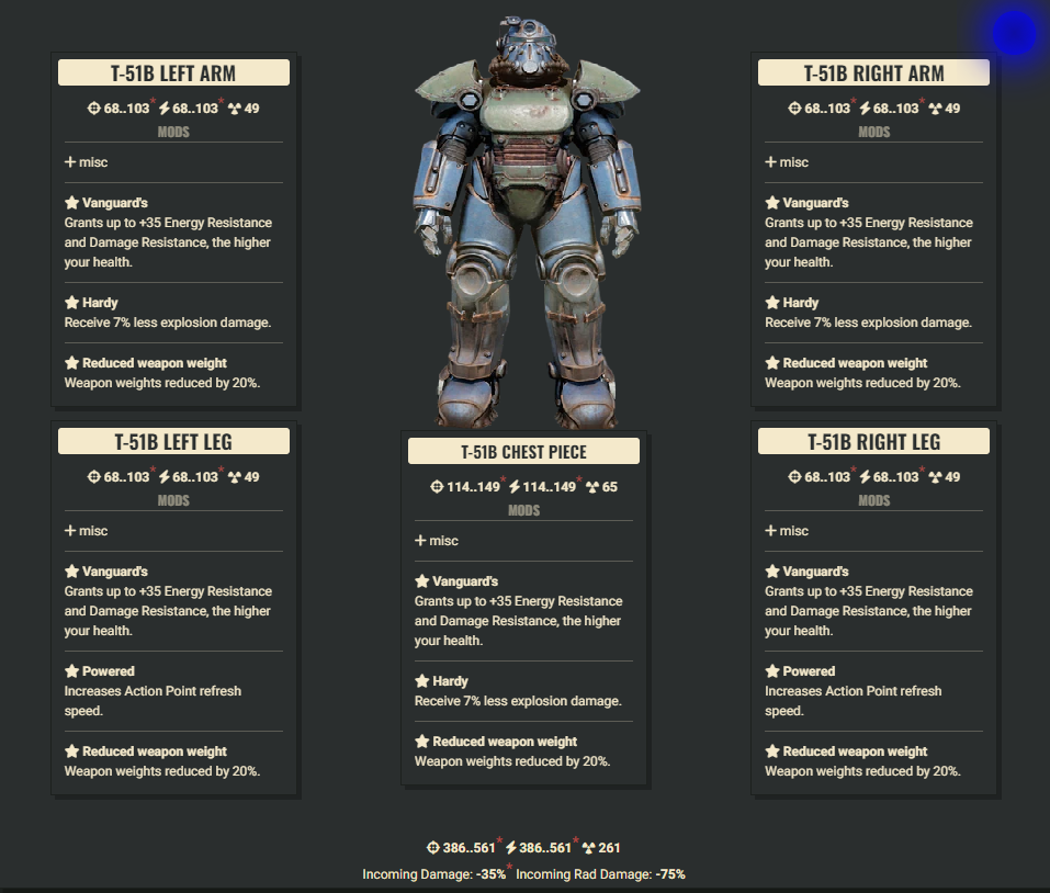 Vanguard 2AP 3Explosive WWR T51 Set