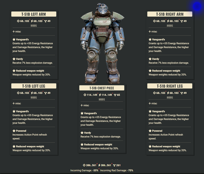 Vanguard 2AP 3Explosive WWR T51 Set