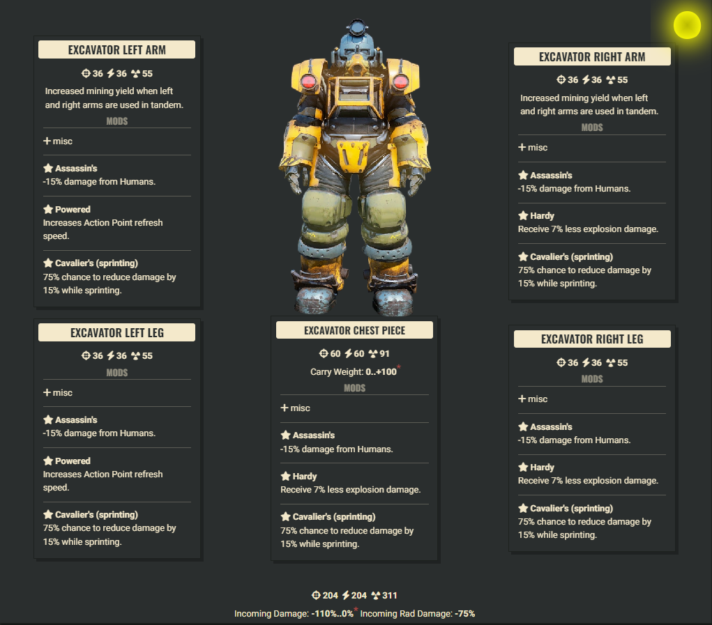 Assassins 2AP 3Explosive Cavalier Excavator Set