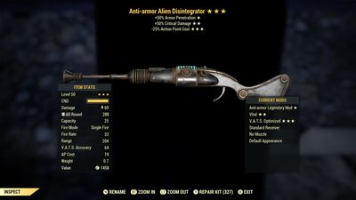 Anti Armor 50/25 Alien Disintegrator