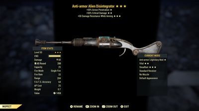 Anti Armor 50/50 Alien Disintegrator