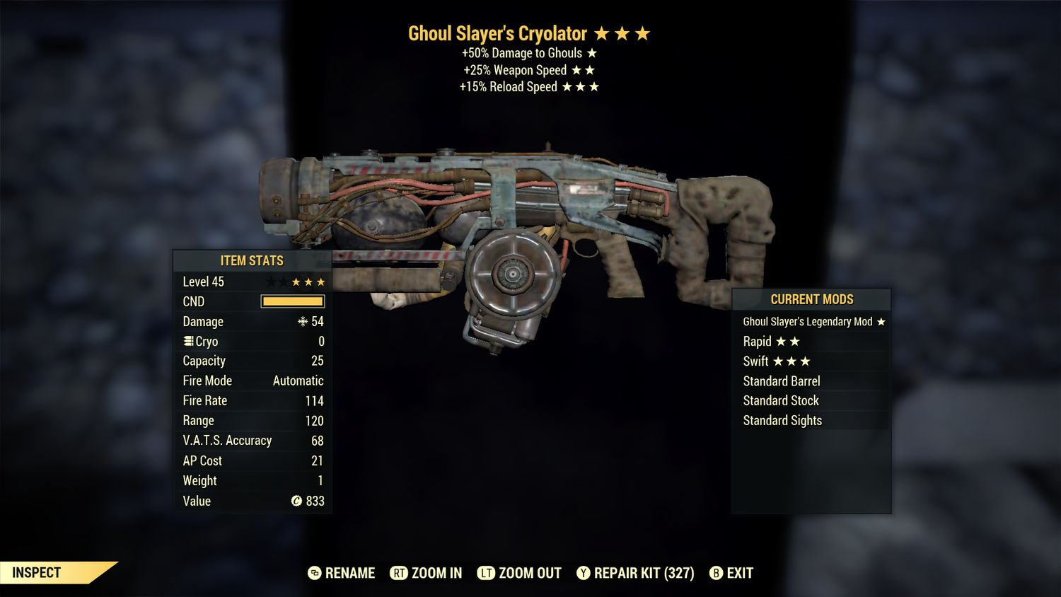 Ghoul Slayers 25/15r Cryolator