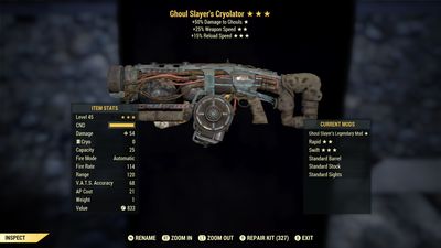 Ghoul Slayers 25/15r Cryolator