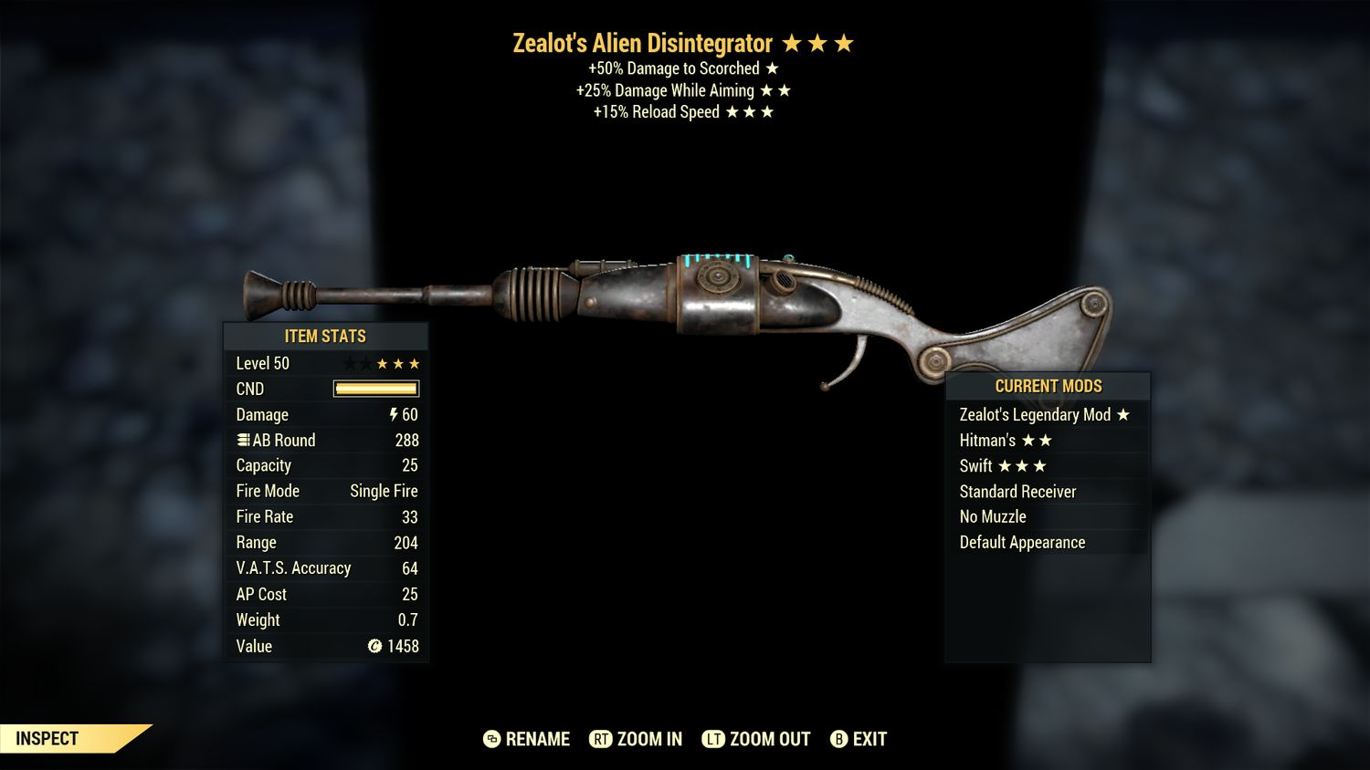 Zealots 25A/15r Alien Disintegrator