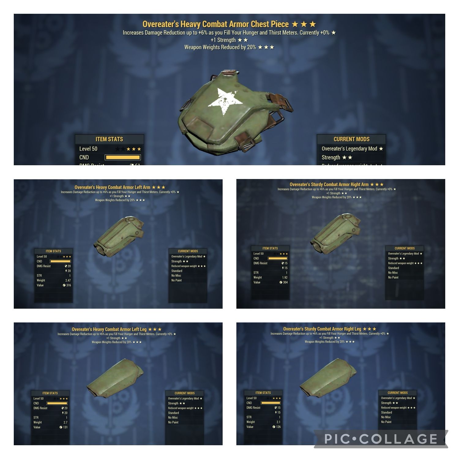 Overeaters 1S WWR Combat Set