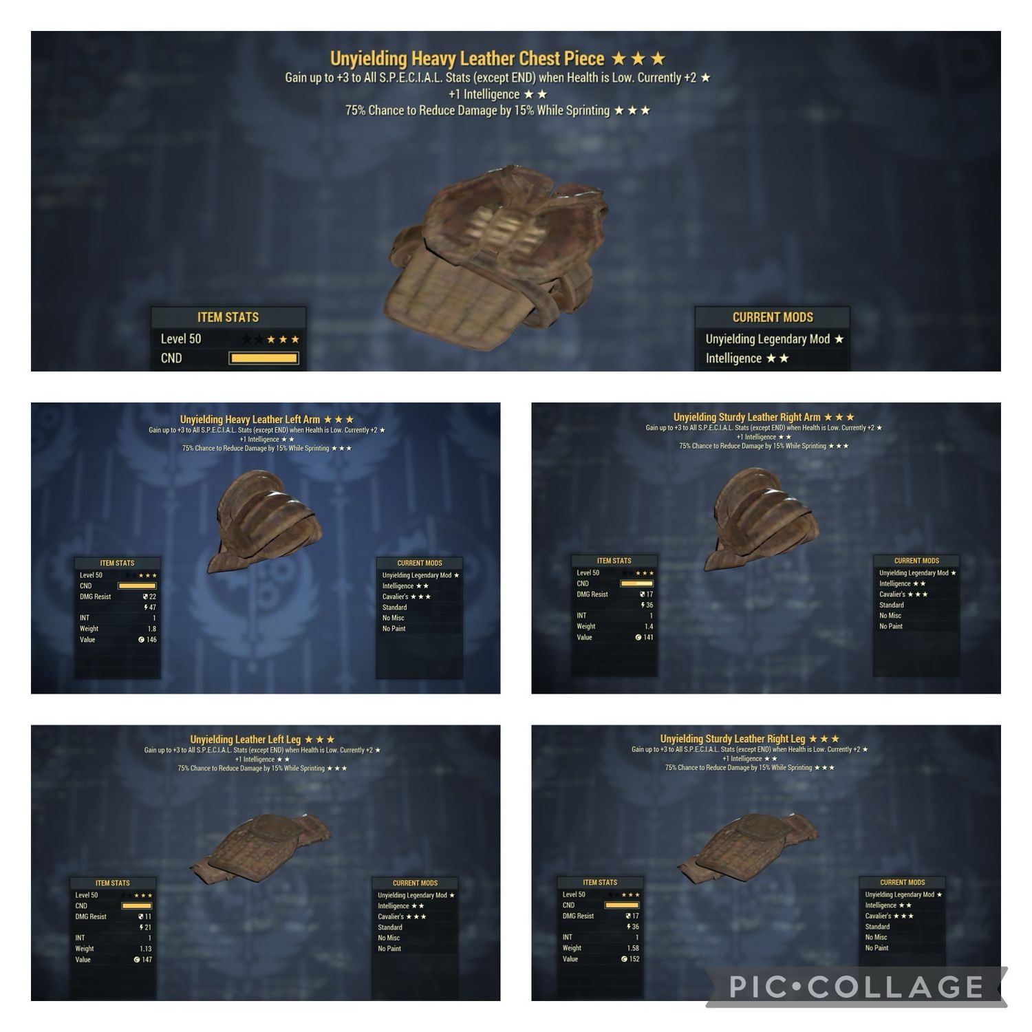 Unyielding Intel Cavalier Leather Set