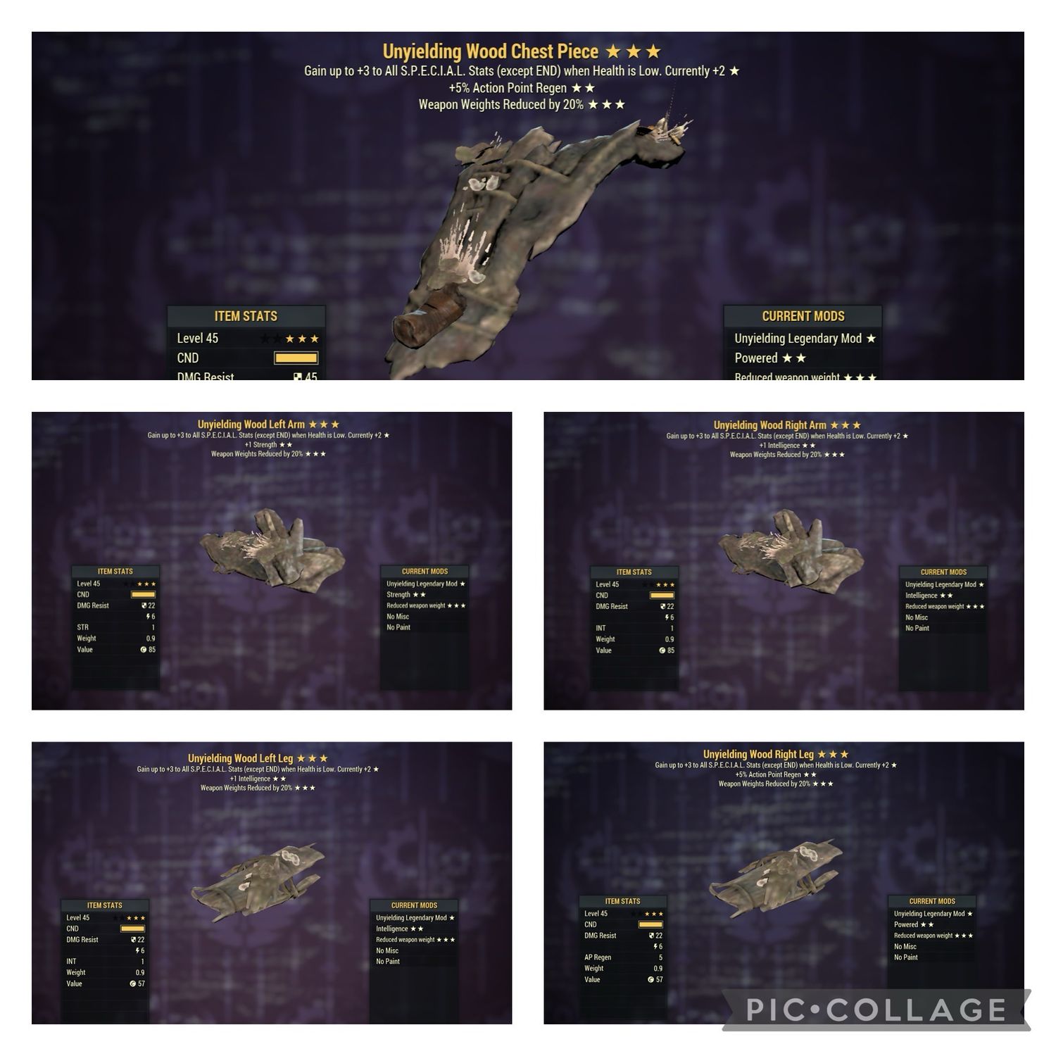 Unyielding 2AP 2 Intel WWR Wood Set