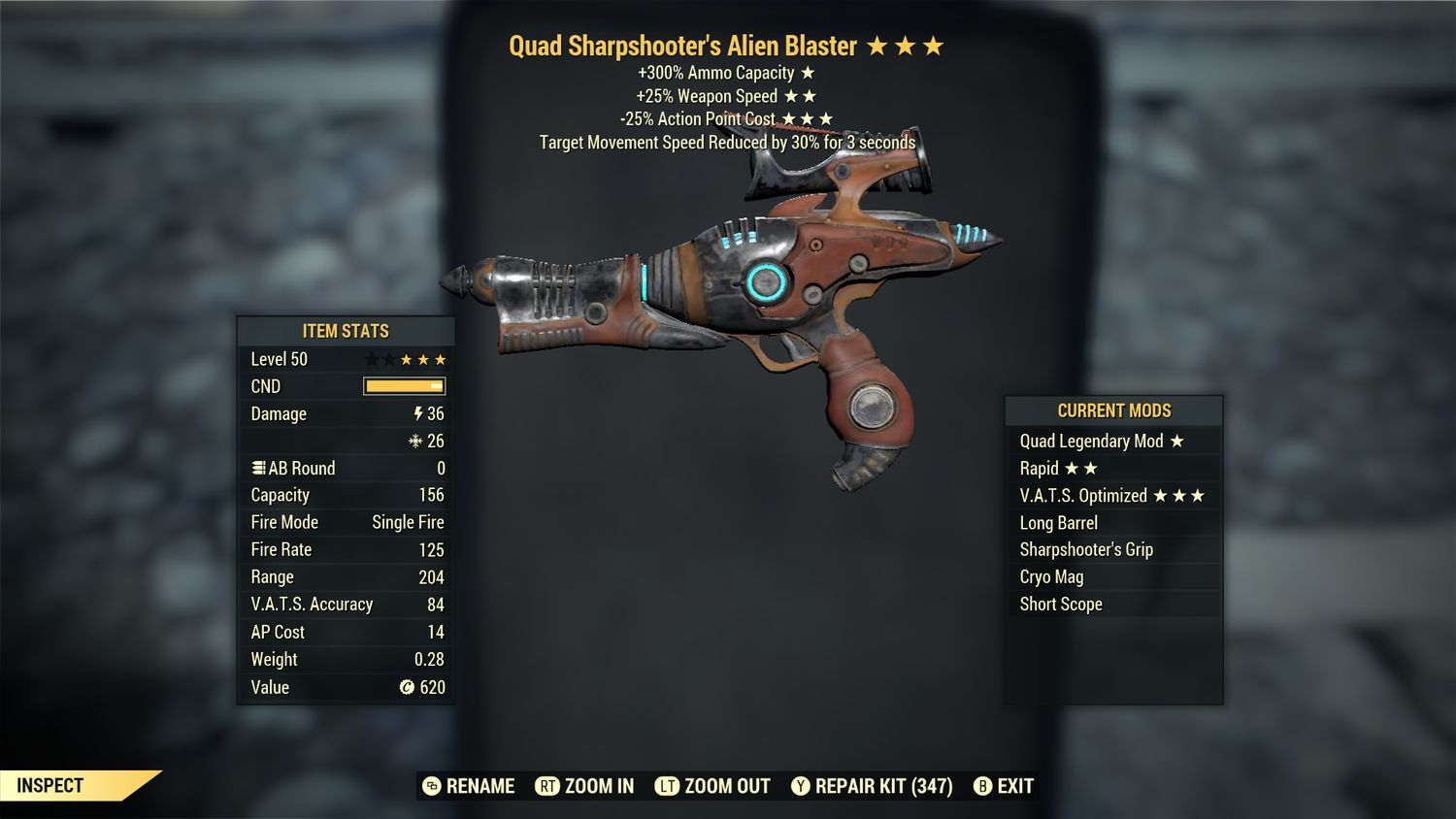 Quad 25/25 Alien Blaster