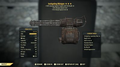 Instigating 25/15r Minigun