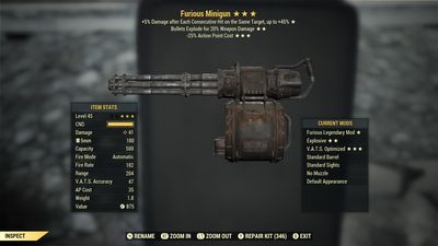 Furious Explosive 25 Minigun