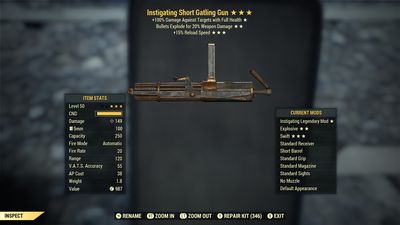 Instigating Explosive 15r Gatling Gun